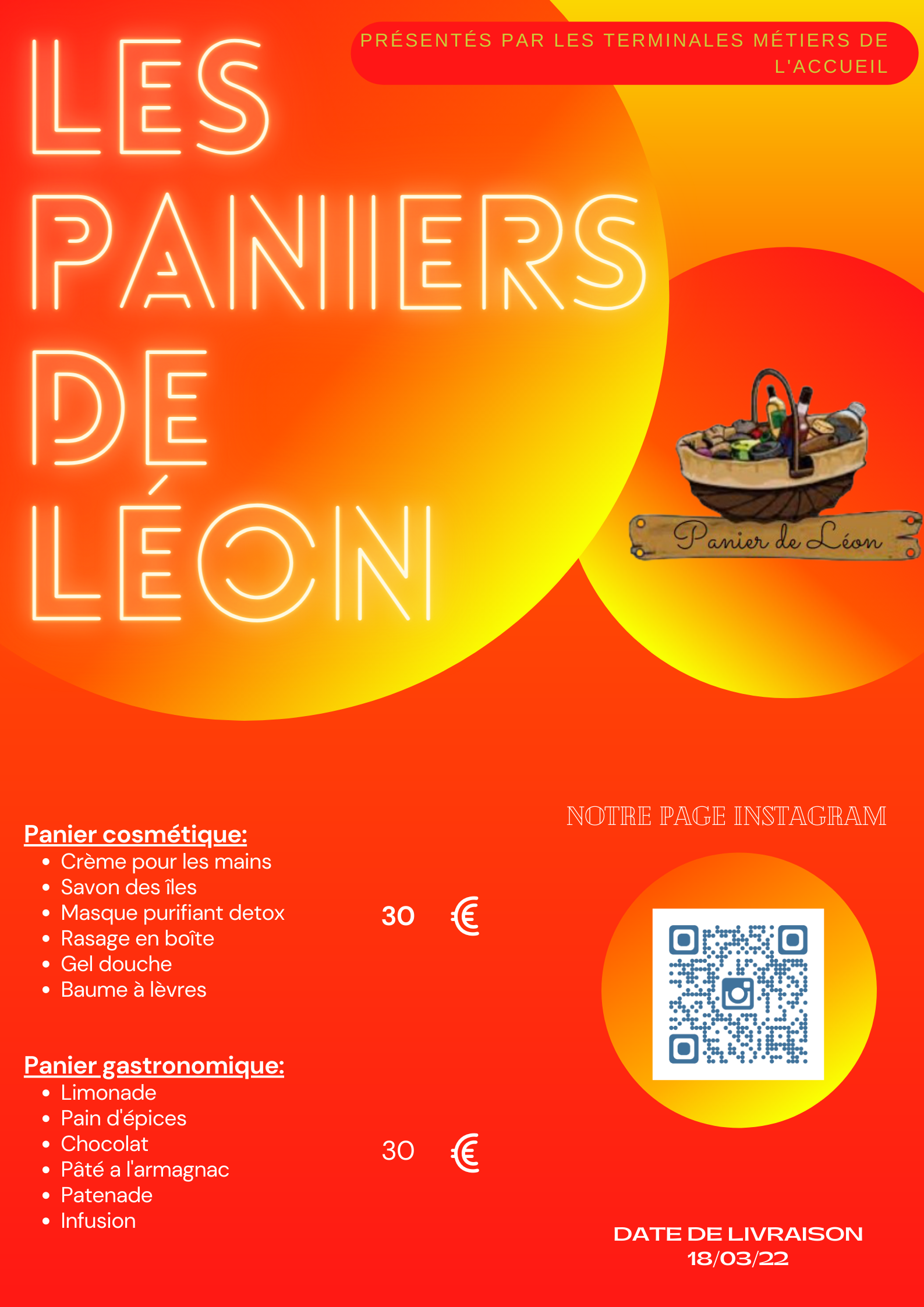 Affiche "Les Paniers de Léon"